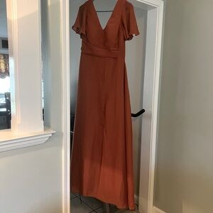 Burnt Orange Formal Dress